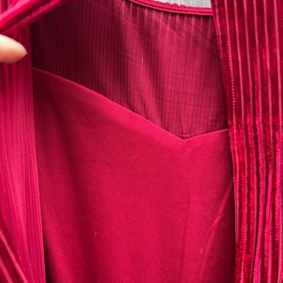 MONTEAU Red Velvet Lines Jumper with open back size XL - Picture 9 of 12